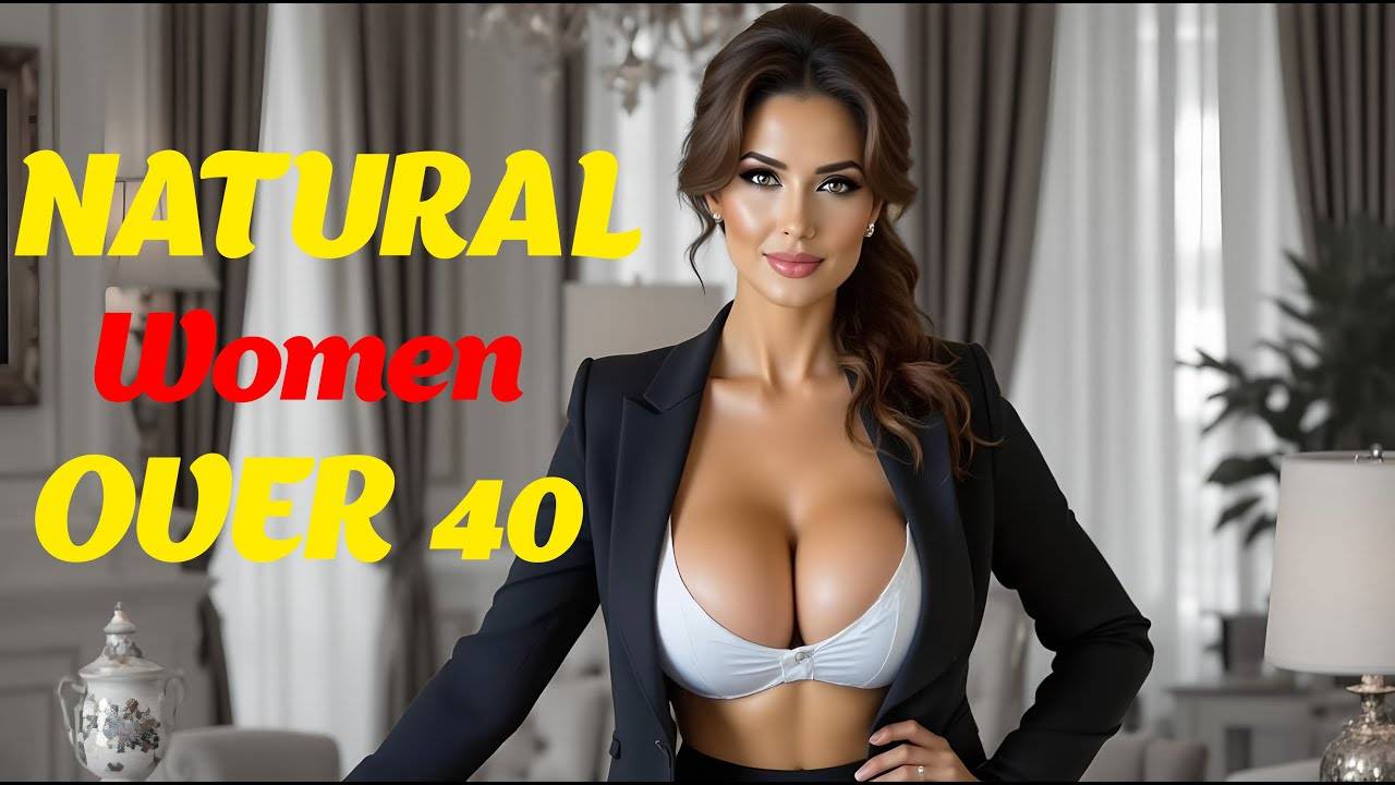 Natural Older Woman Over 40 Attractively Dressed Classy Shine As Business Woman