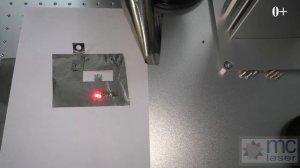 Лазерный волоконный маркер  MCLaser  1010 VG 30W режет фольгу