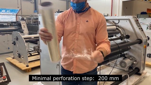 SAR rewinder special project: cross tear perforation 1300 mm width смотреть онлайн