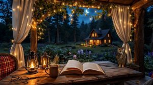 Ночь в лесу. Приятные звуки ночного леса. Фон для отдыха и сна