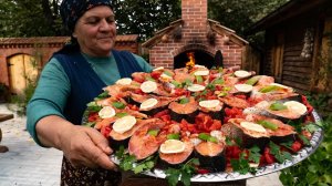 Готовка на Дровах: Вкусный Рецепт Форели со Свежими Овощами из Сада | Деревенская Жизнь