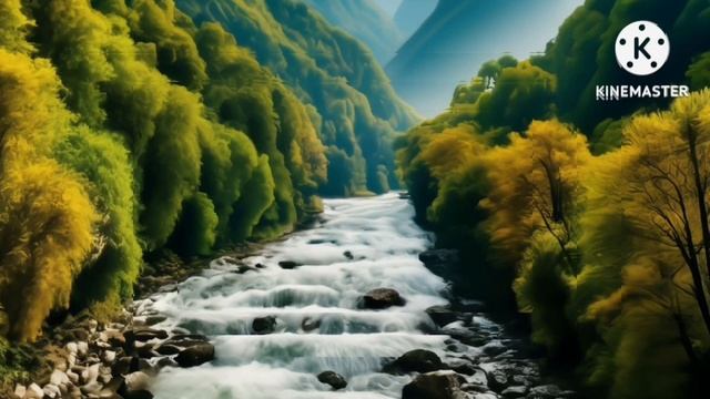 ХОТИТЕ РАССЛАБИТЬСЯ И БЫСТРО ЗАСНУТЬ_ Включайте это видео. Звуки горной реки,пение птиц  помогут вам