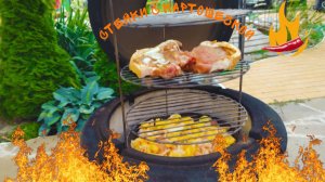 Мясо в тандыре с картошечкой #рецепты #тандыр