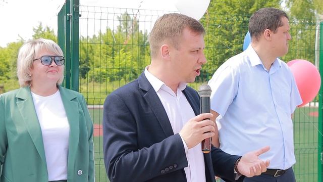 Открытие футбольной площадки