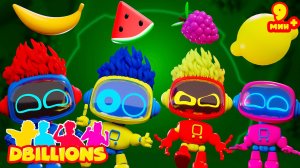 Ням-Ням Фрукты и Овощи (С роботами) + СБОРНИК D Billions Детские Песни