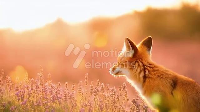 42212771_MotionElements_adorable-fox-at-lavender-flowers-field_preview смотреть онлайн