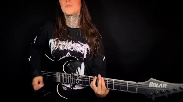 CRYPTA - The Outsider (Guitar Playthrough by TainÃ¡ Bergamaschi)