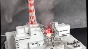 Макет Чернобыльской атомной электростанции (АЭС)