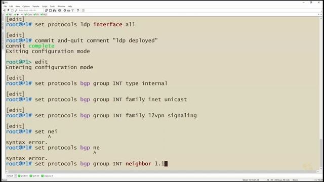 05. Deploy MP-BGP with L2VPN Signaling смотреть онлайн
