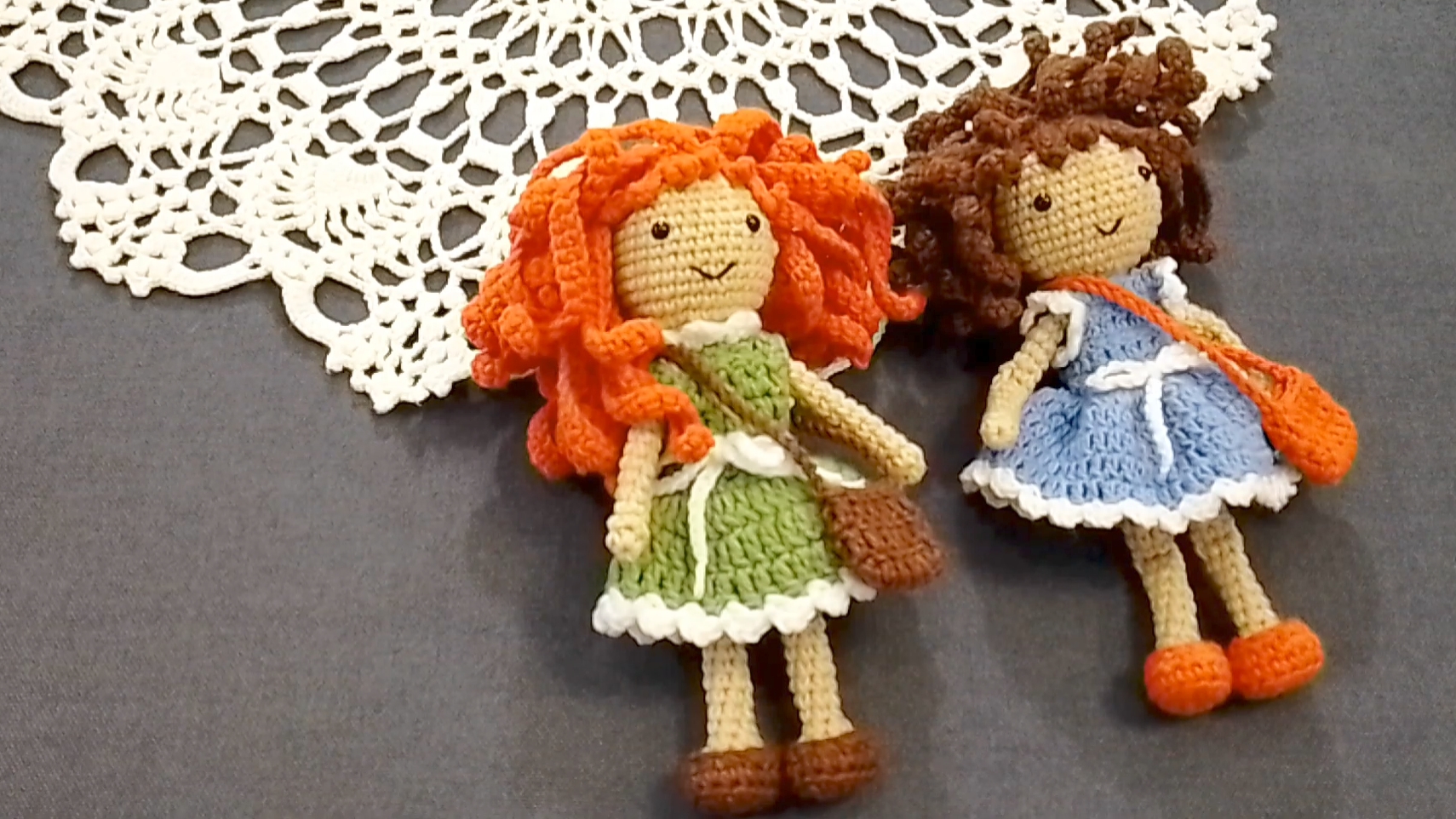 Куколки крючком / сумочка из хлопка / коврик из Пуффи смотреть онлайн