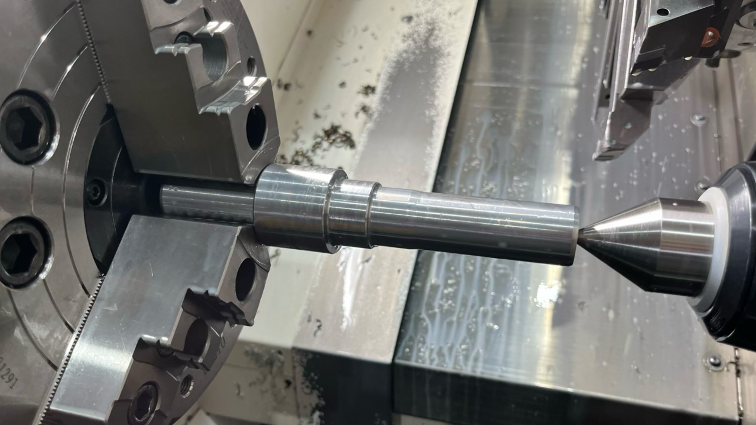 Вал из нержавейки на ЧПУ. смотреть онлайн