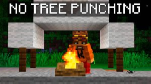 КАК ВЫЖИТЬ В СУРОВОМ МАЙНЕ - NO TREE PUNCHING 1.20.1