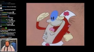 Бэбэй смотрит Шоу Рена и Стимпи (04.07.2023)