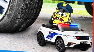 Мультики для детей. Спанч боб и эксперименты с машинками. Яркие смешные Мультики для малышей