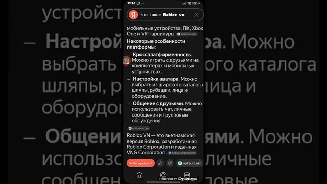 что такое Roblox VN?