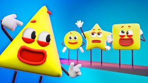 Танцующие Геометрические Фигуры | D Billions Детские Песни