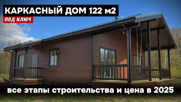 Сколько стоит построить каркасный дом под ключ в 2025. Все этапы строительства каркасного дома.