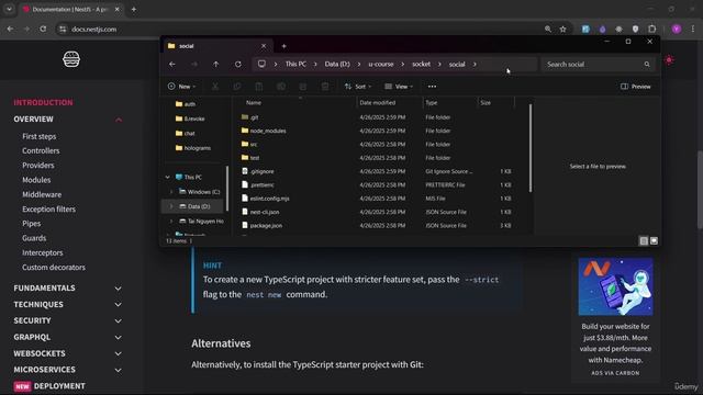 1 (5) -Setup NestJS Project