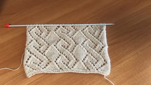 Интересный узор спицами для ваших изделий смотреть онлайн