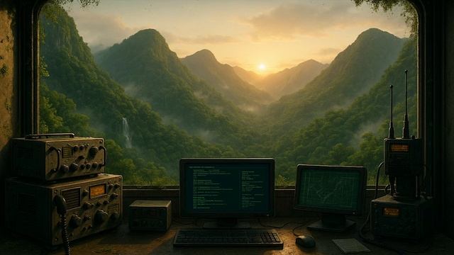 Introspective Focus - Bladerunner  Cyberpunk  Avatar Ambient Daydream - Mountain Outpost 3 Hours