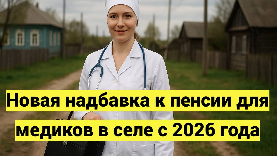 Новая надбавка к пенсии для медиков в селе с 2026 года смотреть онлайн