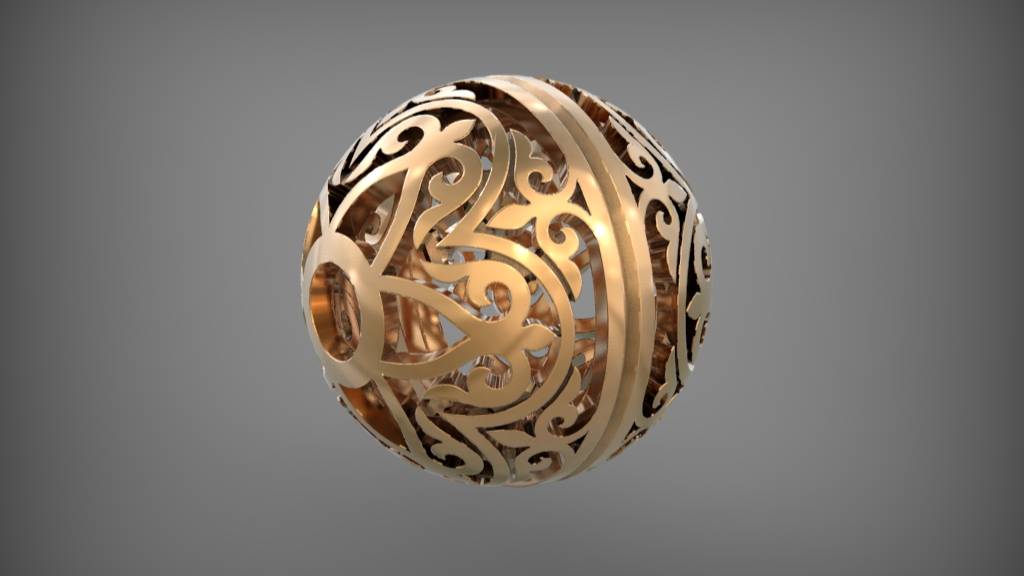 Ornament ball 2. Rhinoceros 3D. #SantaYork смотреть онлайн