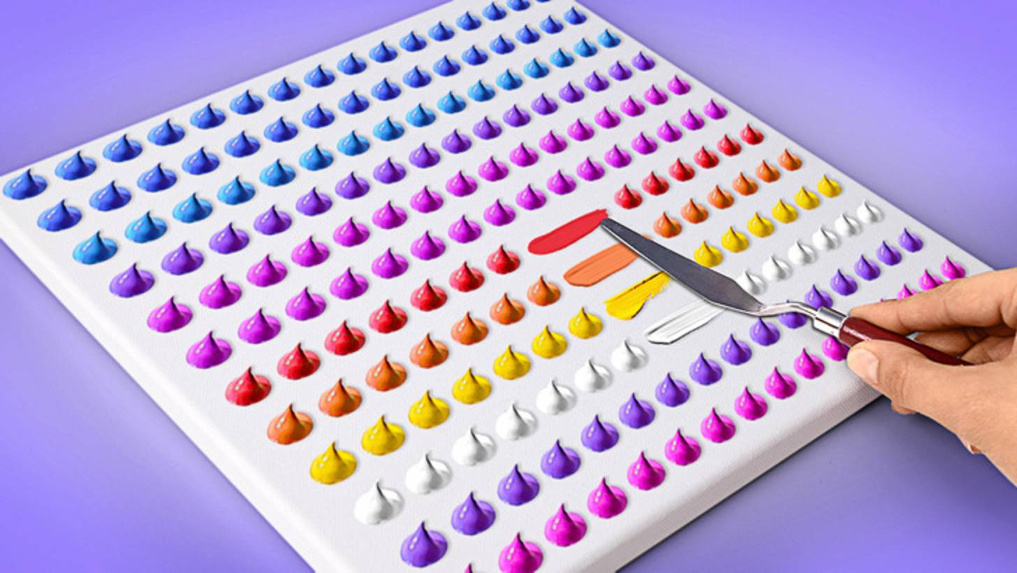 🌕 Рисуем луну акрилом: искусство для начинающих 🎨🌊 смотреть онлайн