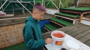 Показываю приманку. Рыбалка. День пятый. 20.06.2025. Краснодарский край.Станица Гривенская.