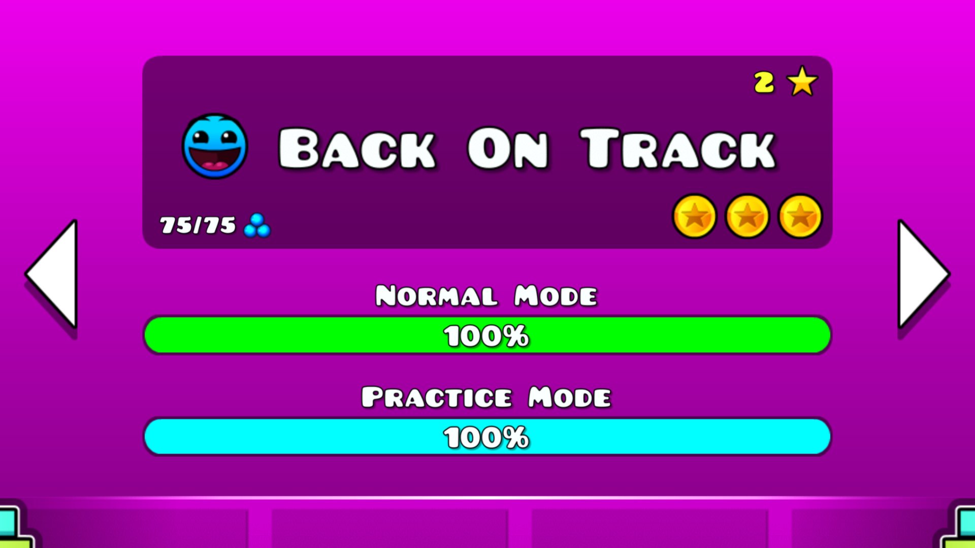 Прохождение Back on track на три золотые монеты