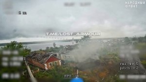 Видео попытки прорыва  M113 ВСУ в н.п. Миролюбовка, ДНР