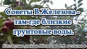Советы В.Железова - там где близкие грунтовые воды.