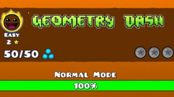 Я прошёл геометри даш в геометри даш.