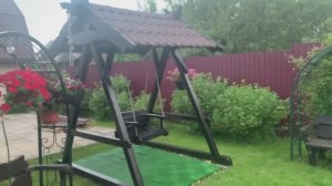 Дачные качели своими руками из дерева с размерами