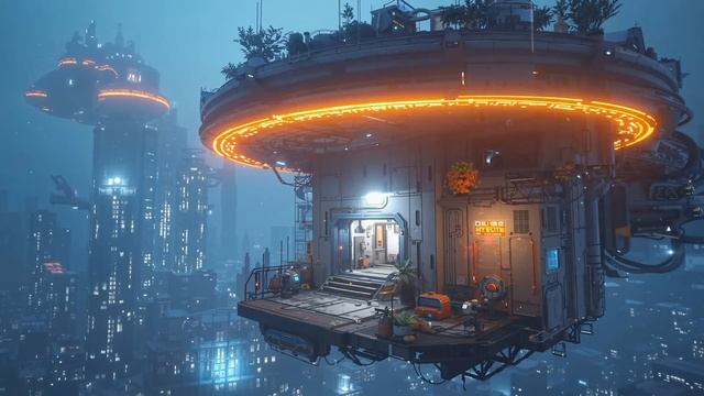 SATURN POD Cyberpunk Ambience Floating Habitat Sounds For Sleep & Deep Focus