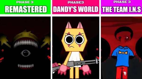 INCREDIBOX SPRUNKI 🌀🎩 | ФАЗА 3: DANDY'S WORLD vs TEAM I.N.S! 👔🔫 БИТВА СТИЛЕЙ!