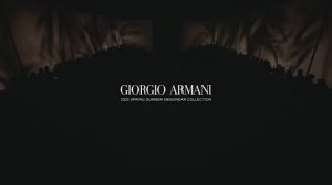 Показ мужской коллекции Giorgio Armani весна-лето 2025