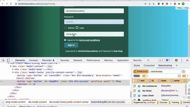 002 Selecting radio buttons, Checkboxes and implement expect assertions смотреть онлайн