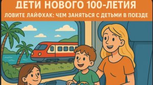 Чем занять детей в поезде ! Нашли годный лайфхак 🤩