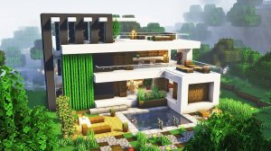 Minecraft: Современный дом для выживания и креатива без модов #майнкрафт