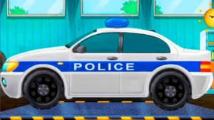 Мультик про машинки для малышей - Ремонт полицейской машинки