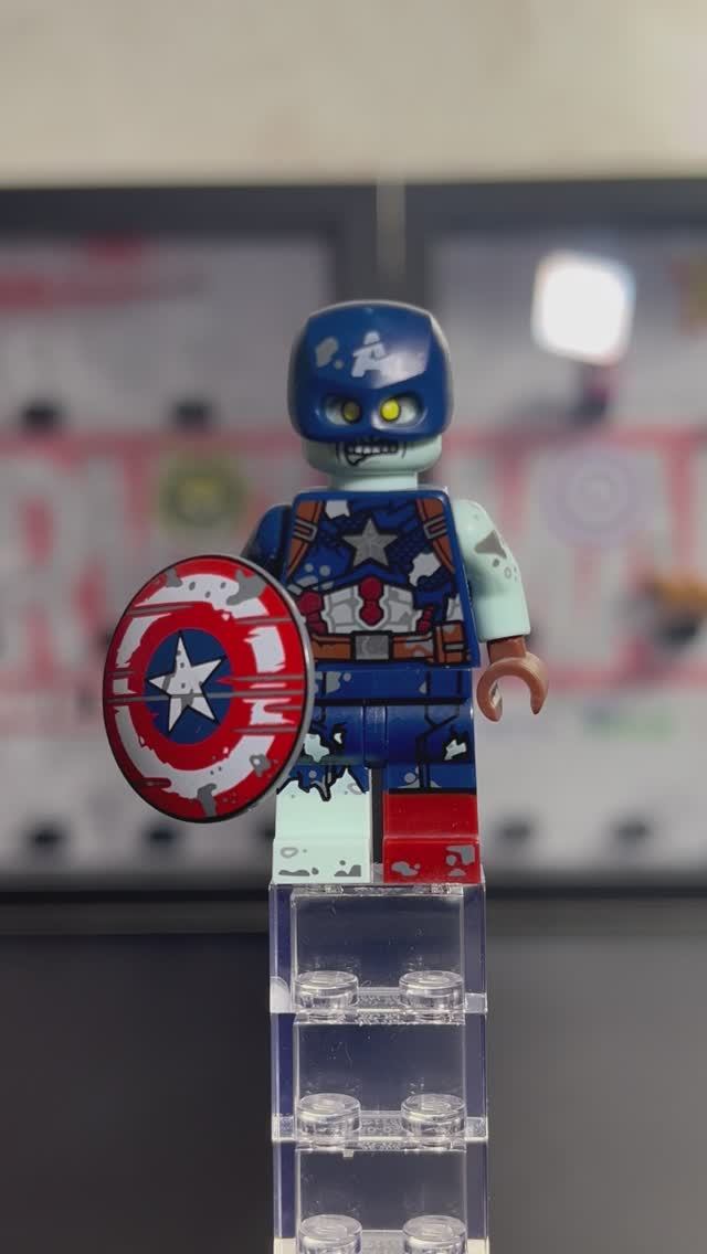 💭My collection of Lego Marvel minifigures (Captain America Zombie) №101 смотреть онлайн