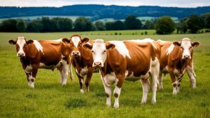 1 час. Звук мычания коров на летних полях