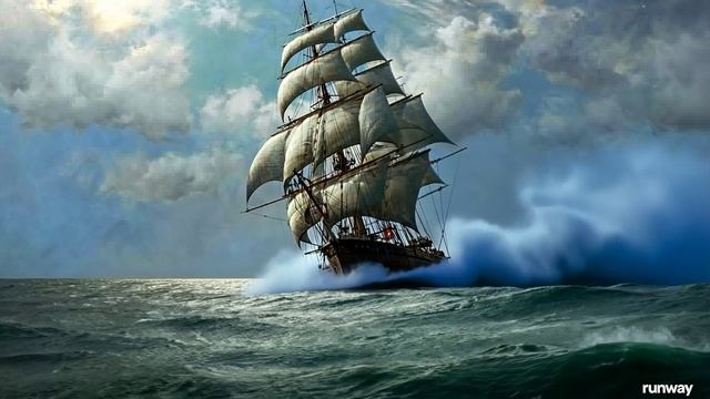 Парусник в море