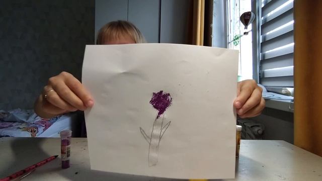 Рисунок с блестками! смотреть онлайн