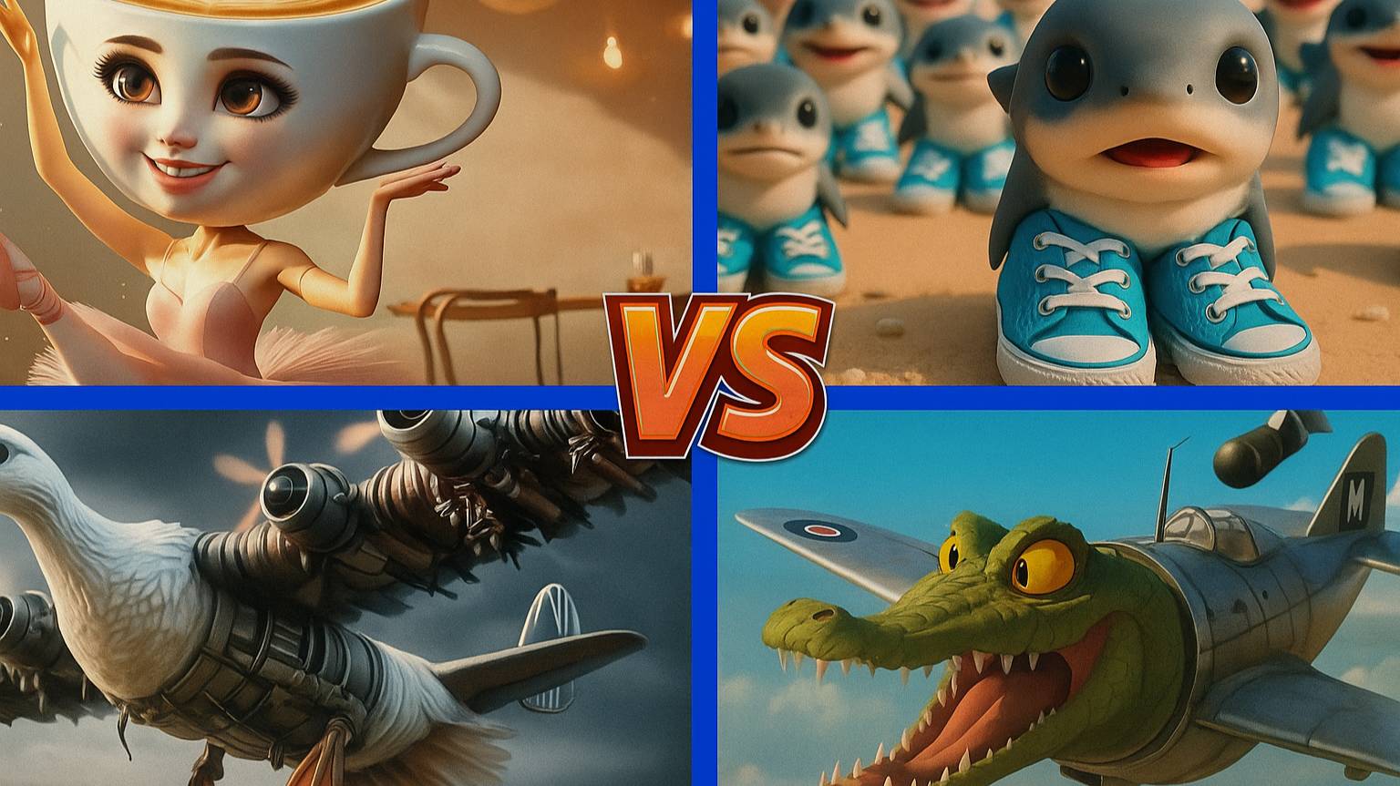 Балерина Капучино 🆚 Тралалело Тралала 🆚 Бомбини Гузини 🆚 Бомбардиро Крокодило | музыка 2025