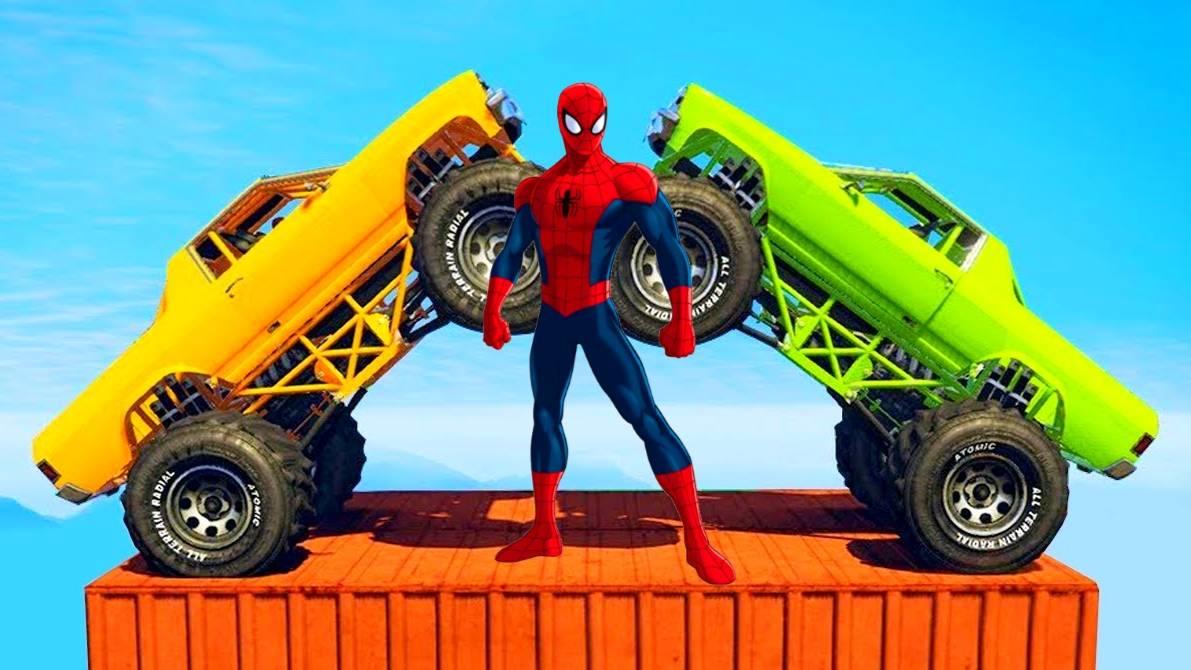 СУПЕР ГОНКИ НА МОНСТР ТРАКАХ - МУЛЬТИКИ ПРО МАШИНКИ - МУЛЬТИКИ ДЛЯ ДЕТЕЙ