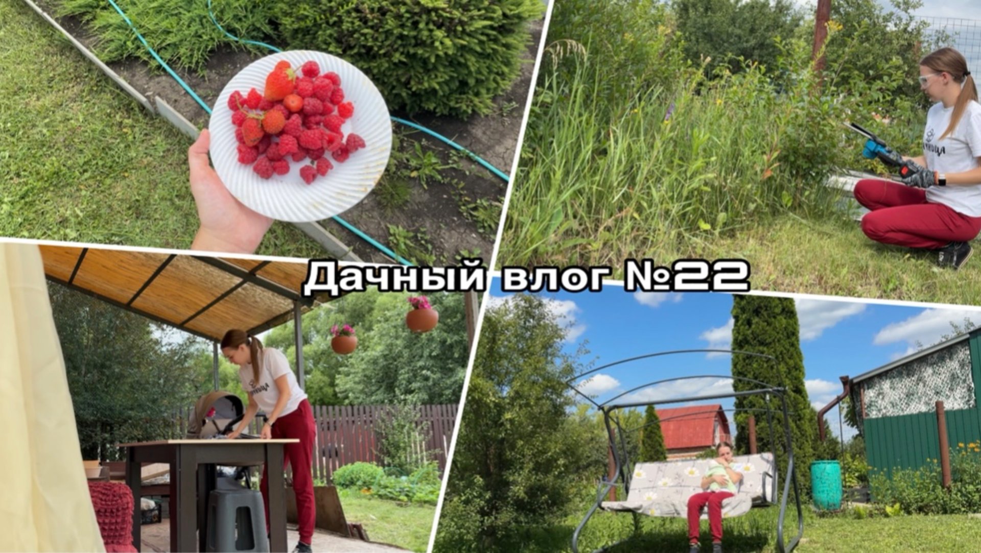 Дачный влог №22 🍓 Расчистка участка| Приобрела себе нового помощника