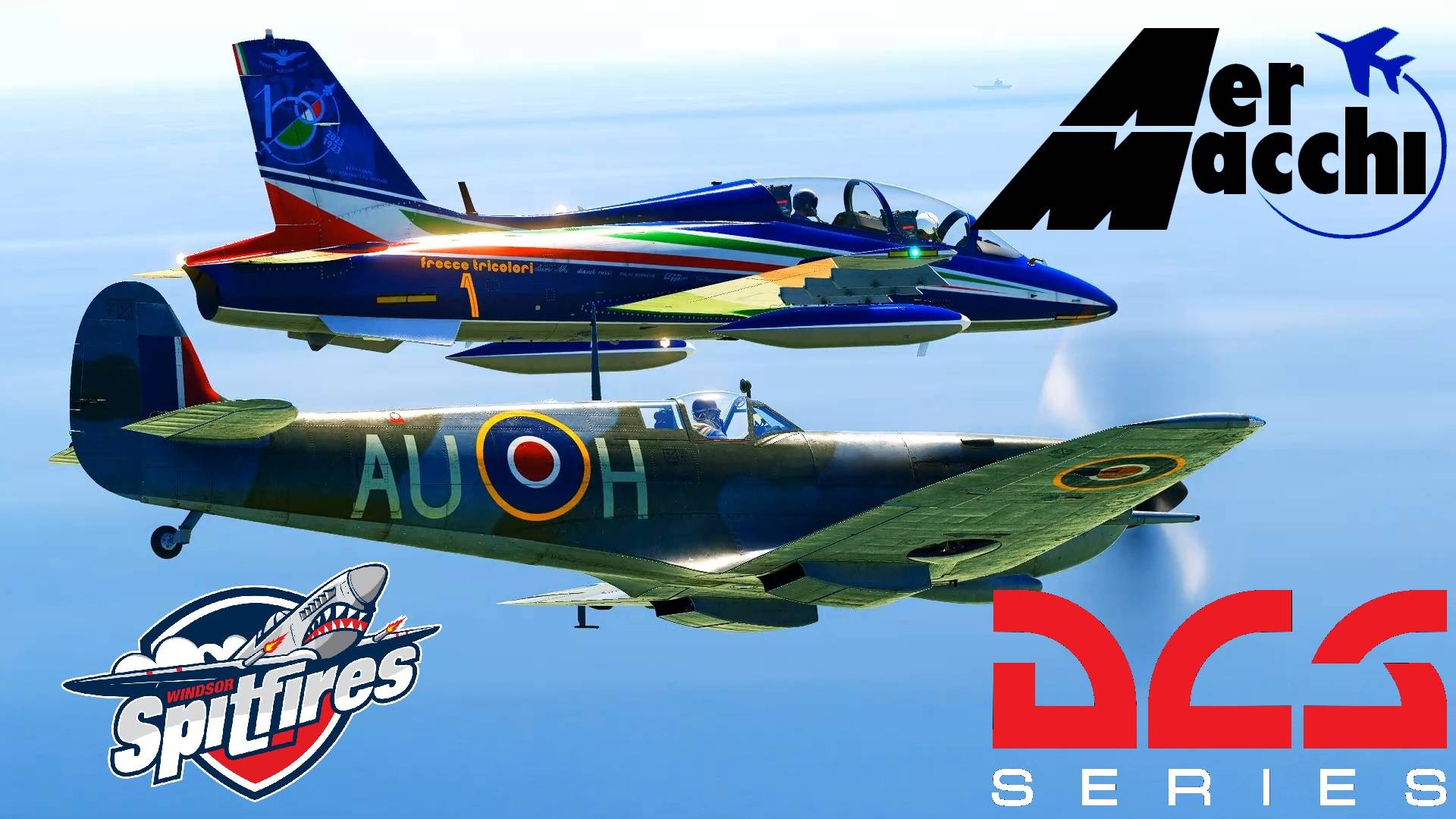DCSWorld.Spitfire LF Mk & IX MB 339. Свободный полёт .Free Flight.
