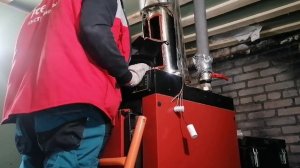 Установка Дымососа на котёл Metal-Fach 50кВт