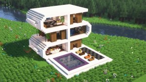 ТОПОВЫЙ Современный Дом в Майнкрафте БЕЗ МОДОВ! #minecraft